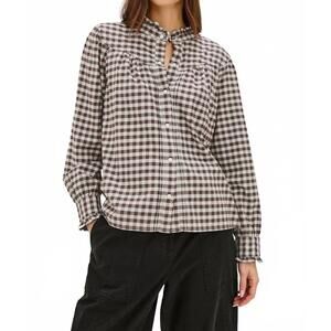 NEW RAILS alanna shirt in chocolate chip
